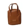Cosmetic Bags Letter PU Leather Bag Ins Zipper Shell Shape Travel Wash Large Capacity Korean Style Makeup Pouch Outdoor