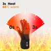 Electric Heated Gloves Thermal Heat Winter Ski Glove for Bicycle Fishing Cycling Waterproof Heated Rechargeable Gloves Men Women 231227