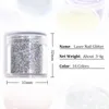 16Boxen Holographische Gold Silber Nagel Glitter Pulver Laser farbenfrohe Chrompigmentstaub Kit für DIY -Nagelkunstdekorationen 231227