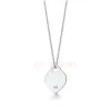 2024 New Jewelry Heart Necklace Pendant Necklaces Designer for Women Clover Fashion Jewelry Woman Silver Chain Jewelrys Birthday Christmas Gift