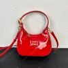 Designer luxo hobo saco de ombro de saco de ombro de luxo tira de couro ajustável Bolsa de ombro meia -lua