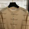 Sexig transparenta skjortor Fashion Polo Neck T Shirt Classic Letters Brodery Tees Girls Silk Designer Tops Tee Clothing