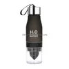 Water Bottles 650Ml Water Bottle Plastic Lemon Outdoor Sport Travel Infuser Juice Fruit Pp Bottles For Healthy Drinking 201128 Drop De Dhybw