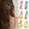Hårtillbehör 10 PCS Cartoon Heart Type Metal Candy Color Baby Clips Girls Hairpins Clip Kids Headwear Children