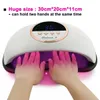 Secador de uñas grande Doube Hands Use 69 LED Lámparas UV para gel Polaco Curado Máquina de manicura Equipo de arte de alta potencia 231226