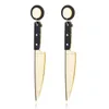 Stud Punk Fashion Knife Earring Cool Hip Hop Acrylic Long Earrings Shape Geometric Ear Studs249N