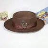 Baretten Mode Winter Vilt Fedora's Sale Dames Jazzhoed Britse emmerhoeden