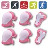 6 In1 Riding Sports For Kids Protection Knepad Climbing Inline Skate Protective Gear Girls Boys Skateboard Cycling Wrist Guards 231227