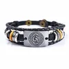 Mode Hindoe Armband Multi-layer Leer Kralen Voor Vrouwen Mannen Religieuze Bangle Sieraden Gift Hem TG-01 Charm Bracelets306f