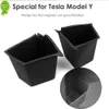Nouveau Futhope Boîte de rangement latérale de coffre de voiture pour Tesla Model y 201823 Organisateur de couverture creuse Tapis de flocage Panneau de séparation Rangement Tidyi
