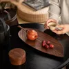 صواني الشاي صينية أوراق خشبية لكوب كوب ثعبان حلوى المنزل الديكور