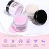 Nicole Diary Nail Powder Powder Liquid Crystal Glass Set Nail Art Manicure Kit Nail Glitter 3D Nail Tips Corving Extension Tool 231227