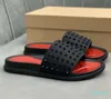 Man Classic Spike Slippers Flat Spikes Slide Sandal Mens Thick Rubber Sole Slipper Studs Slides Platform Mules For Men Summer Casual Fashion 999