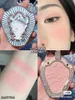 Flower Knows Embossed Blush Face Makeup Matte Shimmer Pigment Waterproof Natural Nude Makeup Brightening Cheek 231227