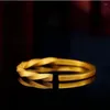 Bangle Sha Jin Lao Huang Detailed Ancient Method Bracelet Solid Vintage Open Non Fading Simple Fashion