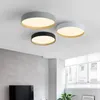 Ceiling Lights Creative Nordic Minimalist Led Light With Wood Grain For Dining Room & Study Home Indoor Lighting
