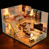 Baby House Mini Miniature Doll DIY Small Kit Making Room Toys Home Chadow Decorations with Meubles Craft en bois 231227