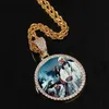 Gold Custom Made With Wings Medallions Netclace Lendant Cubic Zircon Men's Hip Hop Jewelry294m