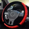 Capas 38cm Universal Car Steering Wheel Cover Decoração Antiderrapante Respirável Moda Onda Curta Pele Quente Design