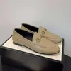 Nouvelle arrivée chaussures de créateur High G portant des mocassins en cuir boucle de cheval classique pour femme polyvalente portant des chaussures en cuir plates de style britannique à l'extérieur des chaussures G 0YY7L