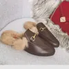 Designer shoes Fury shoes for women's outerwear autumn winter. half slippers popular fashion Mueller shoes rabbit shoes Furry slipper ARTKl