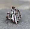 Cluster Rings Irregular Rock Wrapped Vintage Ring Drop Oil Quick Sale