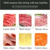 Fresh Meat Slicer Commercial Fat Beef And Mutton Slicer Electric Meat Thin Slice Cutting Machine