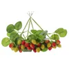 Украшение для вечеринки, 4 шт., искусственные растения, имитация восковой ягоды, модели фруктов, реквизит, моделирование поддельные