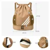 Gymmets ryggsäckar Travelhandväska Weekend Shoe Pocket Drawstring Bolsas för basketträning och träning Women's Sports Bag 231227
