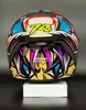 Гоночный мотоцикл с анфас SHOEI X 14 X Spirit 3 74 Шлем Синий Длина очереди Casco De Motocicleta Capacete 231226