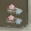 Hair Clips 2 Pcs Cute Pink Blue Star Pentagram Clip Student Girls Sweet Charm Lovely Hairpin Aesthetics Y2k Accessories For Women