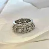 Bagues de couple clou West Queen Saturn Vivi Saturn double bague couronne en diamant flash détachable avec ouverture pliée réglable bijoux de fiançailles cjewelers