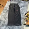 Jnco Jeans Y2K Mens Hip Hop Dice Dice Графические вышитые мешковатые джинсы ретро синие брюки Harajuku Gothic с высокой талией широкие брюки H5