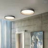 Ceiling Lights Creative Nordic Minimalist Led Light With Wood Grain For Dining Room & Study Home Indoor Lighting