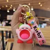 Belle hamburger Kirby Frenries Frites Kirby Keychain Pendant Sacs 3d Course Course Accessoires suspendus Cadeaux