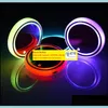 Drink Holder 7 Colors Car Led Cup Holder Light Mats Coasters Bottle Atmosphere Lights Constellation Backlight Pads Dr Dhcarfuelfilter ZZ