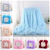 Blankets Fleece Blankets Fluffy Plush Throw Blanket Air ConditioningBlanket Solid Wedding Bedspreads Bedding Supplies 13 Colors 2pcs WLL801