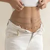 Belts Women Elegant Body Harness Multilayered Slimming Cummerbands Waist Band Tassel Sequin Waistband Metal Chain Belt