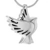 Chains Lovely Cremation Urn Ashes Jewelry Stainless Steel Peace Heart Pendant Necklace For Pet/ Human Accessories