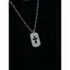 Designer CH Cross Luxury Chromes Necklace Gioielli alla moda Gioielli Trendy Full Diamond Catena di Bamboo Pure Platinum Platinum Platinum HeartChain Lover Gol Regola X32J