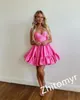 Homecoming Dresses Fashion Ball Gown Mini Party Dresses Bows Draped Satin Special Occasion Gown vestido de festa mulher luxo 231227