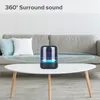 Alto-falantes Mini Bluetooth Speaker Luzes Coloridas de Alta Qualidade Caixa de Som Sem Fio Portátil USB Subwoofer Estéreo Surround MP3 para Presente de Telefone
