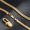 Lujo 6 MM 18 K chapado en oro serpiente cuerda cadenas collar brazalete pulseras para mujeres hombres joyería de moda conjunto accesorios regalo Hip Hop330G