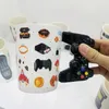 Ręcznie robiony ceramiczny kubek do kawy 350 ml 3D Style kontrolera gry rodzinny śniadanie mleko Puchar Gra Play