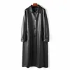 Women's Leather 2023 Sheepskin Coat Autumn Extended Loose Windbreaker F