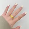 Cluster Rings 520 Small Gold Watch Ring Copper Plated Open Women's Digital Wild Thumb For Women Love