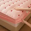 Thicken Mattress Cover 90x200 Fitted Sheets Queen Size Elastic Bedsheet Embroidered Bed Covers Pillowcase need order 231226