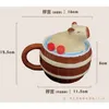 Capybara Cup Creative Cartoon Multi Purpose Cup Capybara Bucket Shaped Cup Coffee Cup Children's Birthday Present 231227