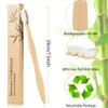 10PC Bambootooth Brushes Eco Ekologiczny drewniany bambusowy uchwyt 100% naturalny BPA darmowy węgiel drzewny miękki Bristle biodegradowalny pędzel 231227