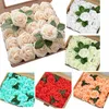 25pcs/box人工花偽のバラの花、花嫁のセンターピースのための結婚式の花束のための茎